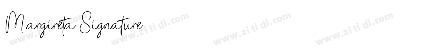 Margireta Signature字体转换
